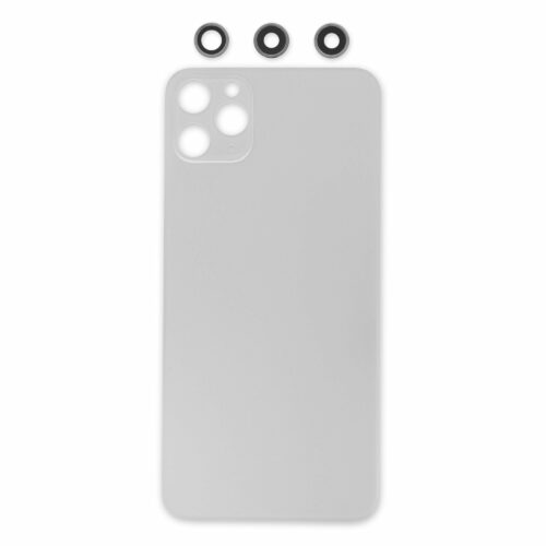 iPhone 11 Pro Max Aftermarket Blank Rear Glass Panel with Lens Covers